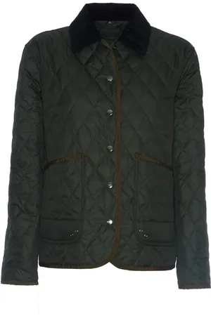 FAY Jacka, Dam, L, Polyester, Diamantquiltad Sammet Krage Jacka