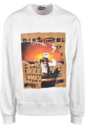 Diesel Sweatshirts & Hoodies, Herr, XL, Bomull, Bomull Stickad Tröja