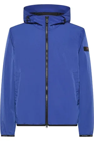 Peuterey Jacka, Herr, XL, Nylon, Blå vindtät jacka för män