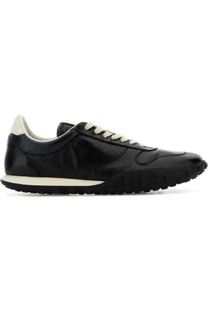 Jil Sander Skor, Herr, 44 EU, Läder, Stilrena Svarta Lädersneakers