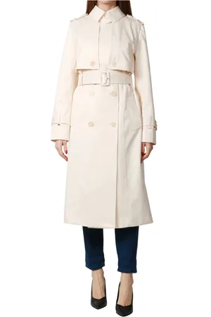 Elisabetta Franchi Kappa, Dam, S, Polyester, Guld Detalj Kappa med Logostängning