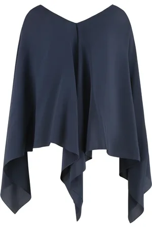 GIANLUCA CAPANNOLO Jacka, Dam, ONE Size, Silke Asymmetrisk Hem Blus