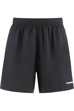 Jil Sander Badkläder, Herr, L, Läder, Justerbara simshorts med dragkedjefickor