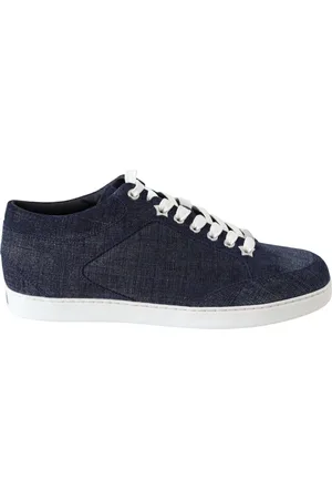 Jimmy Choo Skor, Dam, 36 EU, Denim, Snygga Slip-On Denim Sneakers