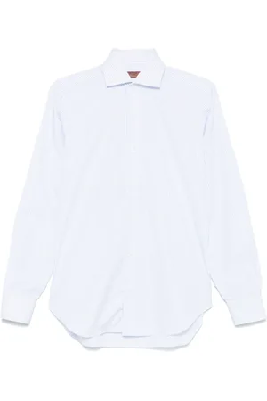 BARBA Skjorta, Herr, L, Randig skjorta med italienskt ursprung