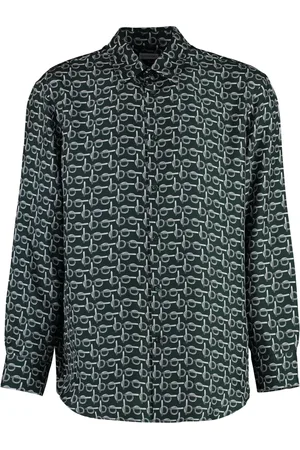 Burberry Skjorta, Herr, L, Tryckt silkeskjorta