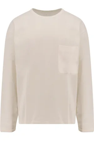 LEMAIRE Topp, Herr, L, Bomull, Vita T-shirts och Polos med Ficka