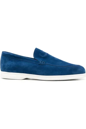 Casadei Skor, Herr, 43 EU, Läder, Blå Elegant Stängda Loafers