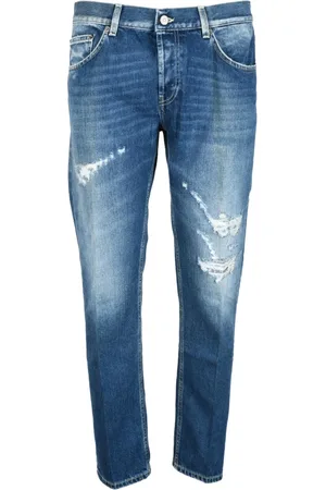 Dondup Jeans, Herr, W30, Bomull, Slim-Fit Bomulls Jeans med Knappstängning
