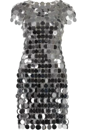 Paco rabanne Klänning, Dam, S, Polyester, Paljett Glittrande Mini Klänning
