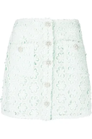 Self-Portrait Kjol, Dam, S, Polyester, Skirts