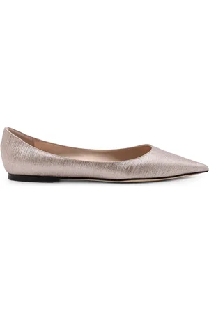 Jimmy Choo Skor, Dam, 37 EU, Läder, Rosa Platta Skor Made in Italy