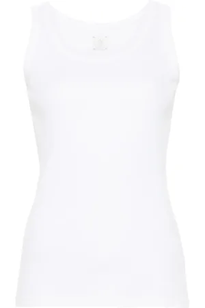 ELEVENTY Topp, Dam, L, Bomull, Vit Tanktop Bomull Casual Stil