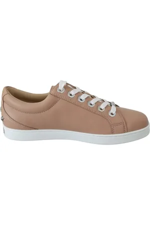 Jimmy Choo Skor, Dam, 35 1/2 EU, Läder, Puderrosa Läder Sneakers