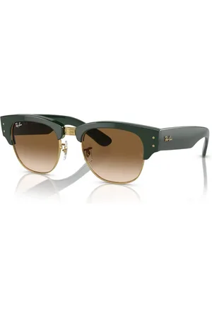 Ray-Ban Accessoarer, unisex, 50 MM, Klassiska fyrkantiga solglasögon med guldaccents