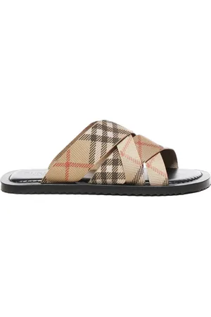 Burberry Skor, Herr, 41 EU, Jacquard Sandaler med Gummisula