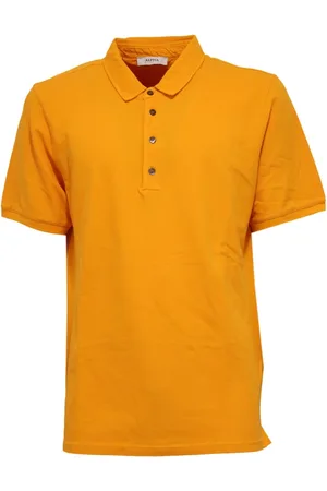 ALPHA STUDIO Topp, Herr, 2Xl, Bomull, Gul Bomull T-shirt Au-7451Bs