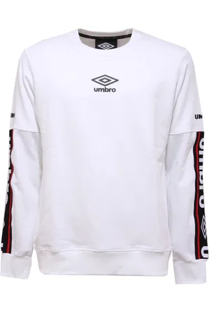 Umbro Sweatshirts & Hoodies, Herr, M, Bomull, Vit Bomullssweatshirt