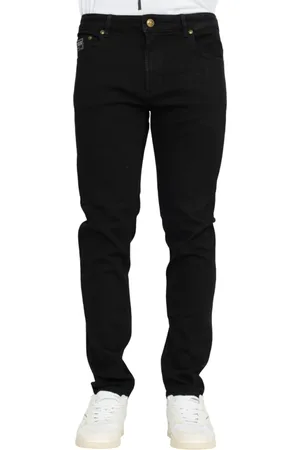 VERSACE Jeans, Herr, W34, Svarta Slim Fit Jeans