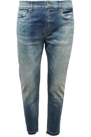 7 for all Mankind Jeans, Herr, W33, Denim, Paxtyn Stretch Denim Byxor