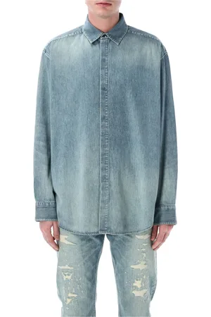 FEAR OF GOD Skjorta, Herr, M, Denim, Indigo Denim Button-Up Skjorta