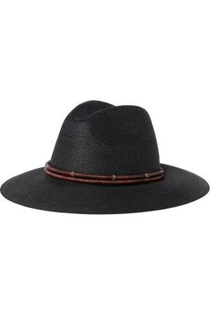 Brunello Cucinelli Accessoarer, Dam, M, Svart Flat Peak Dra-På Keps