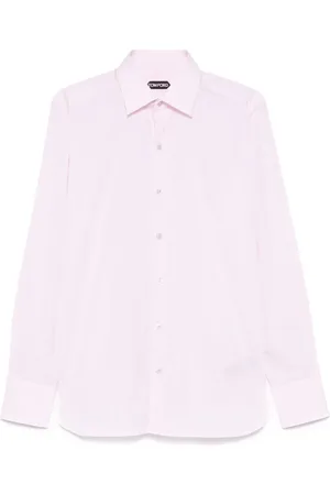 Tom Ford Skjorta, Herr, L, Bomull, Puderrosa Skjorta med Knappar