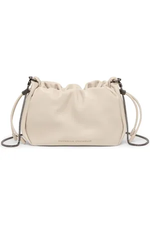 Brunello Cucinelli Väska, Dam, ONE Size, Mandel Dragsko Axelväska