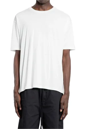 THOM KROM Topp, Herr, M, Bomull, Vit Bambu Bomull Jersey T-shirt