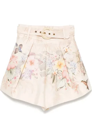 ZIMMERMANN Shorts, Dam, S, Ljusrosa Veckad Klänning med Fickor