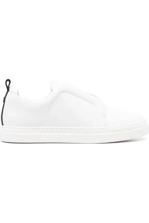 Pierre Hardy Skor, Dam, 37 EU, Vita/svarta slip-on sneakers utan snörning