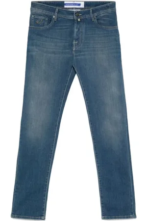 Jacob Cohen Jeans, Herr, W31, Bomull, Indigo Classic Five Pocket Jeans