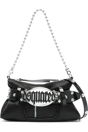 Dsquared2 Väska, Dam, ONE Size, Svart Crossbody Väska med Avtagbara Remmar