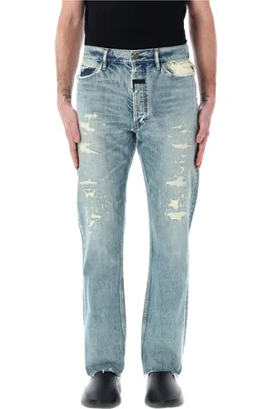 FEAR OF GOD Jeans, Herr, W33, Denim, Vintage Reparerade Indigo Denim Jeans