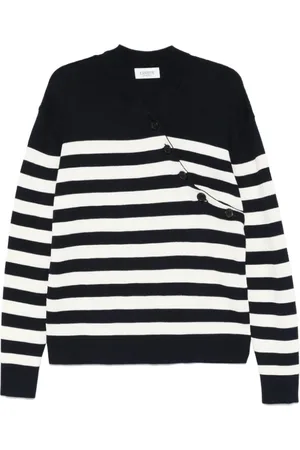 LANEUS Stickade tröjor & koftor, Herr, M, Midnight V-Neck Sweater