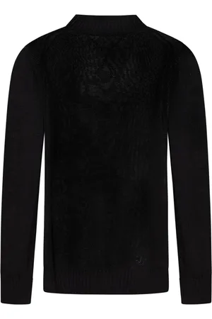 Jil Sander Stickade tröjor & koftor, Herr, L, Bomull, Svart Crewneck Tröja Bomull Stickad