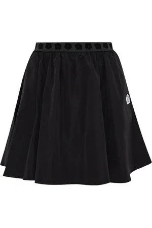 Kenzo Kjol, Dam, M, Svart Kjol med Elastisk Midja och Fickor