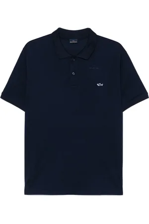 Paul & Shark Topp, Herr, M, Navy Button-Up Sweater