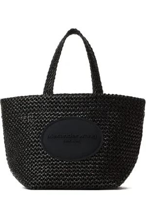 Alexander Wang Väska, Dam, ONE Size, Svart präglad logototeväska
