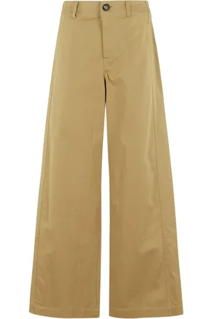 TELA Byxor, Dam, S, Beige Elastisk Midjeband Byxor