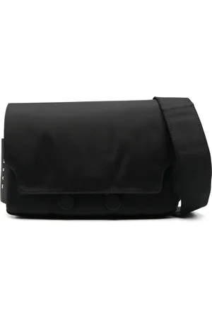 Marni Väska, Herr, ONE Size, Svart Foldover Bum Bag med Magnetlås