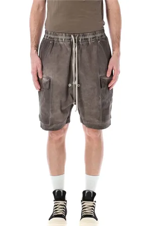 Rick Owens Shorts, Herr, M, Bomull, Drop-Crotch Bomull Cargo Shorts