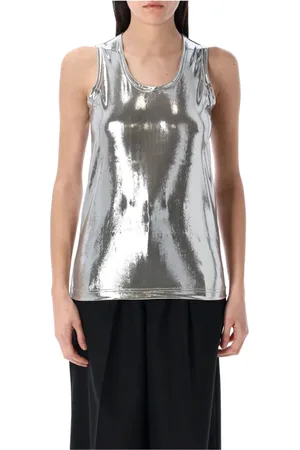 JUNYA WATANABE Topp, Dam, M, Metallisk Tanktop Silver