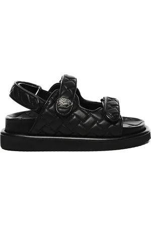 Kurt Geiger Skor, Dam, 41 EU, Svarta Sandaler med Örnhuvudhänge