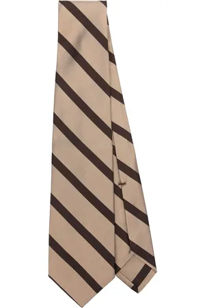 BARBA Accessoarer, Herr, ONE Size, Diagonal Rand Mönster Spetsig Slips