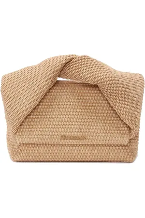 J.W.Anderson Väska, Dam, ONE Size, Stor Twister axelremsväska i raffia