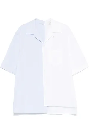 Lanvin Skjorta, Herr, L, Bomull, Vit skjorta med knäppning