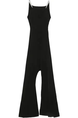 DAVID KOMA Klänning, Dam, S, Svart Cowl Neck Dubbel Tåg Klänning