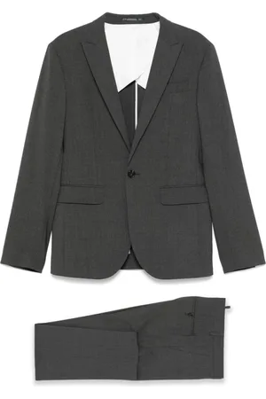 Dsquared2 Kostym, Herr, 3Xl, Kolgrå kostym med centralt sprund