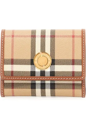 Burberry Accessoarer, Dam, ONE Size, Faux Leather Bifold Plånbok